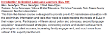 ELL Training Description